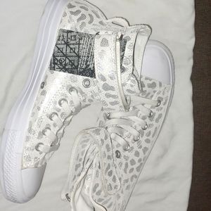 Converse all star high top leopard print